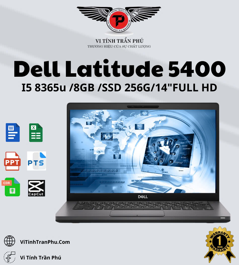 Laptop Dell Latitude 5400 ( i5 8365u /8Gb /SSD 256Gb)